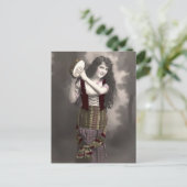 Gypsy Tambourine Girl Briefkaart (Staand voorkant)