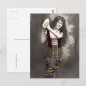 Gypsy Tambourine Girl Briefkaart (Voorkant / Achterkant)