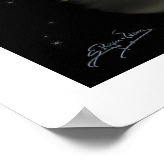 Gypsy Vanner Cantering Horse Fantasy Art Poster (Hoek)