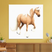 Gypsy Vanner Cob Draft Paard verpakt Canvas Afdruk (Insitu (Woonkamer))