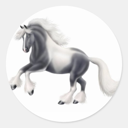 Gypsy Vanner Cob Horse Sticker (Voorkant)