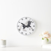 Gypsy Vanner Cob Horse Wall klok (Huis)