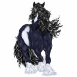 Gypsy Vanner Draft Horse Staand Fotobeeldje<br><div class="desc">Mijn mooie,  zigeuner Vanner,  trekpaard beeldje is perfect voor paardenliefhebbers,  en iedereen,  die houdt van de zigeuner Vanner paardenras. Tekeningen ©Sally Lannier/Painted Dreams Design</div>