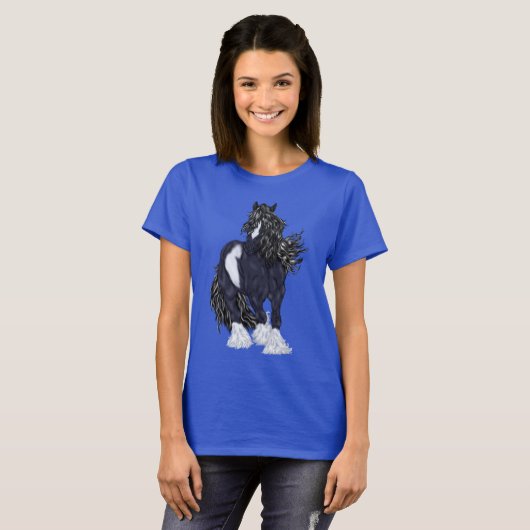 Gypsy Vanner Draft Horse T-shirt (Voorkant volledig)
