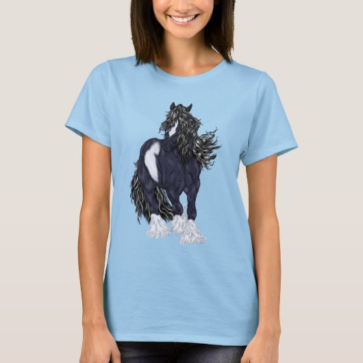 Gypsy Vanner Draft Horse T-shirt (Voorkant)
