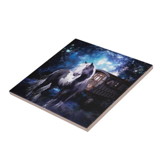 Gypsy Vanner Dreams Tegeltje (Zijkant)