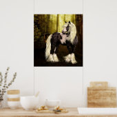 Gypsy Vanner - Gypsy Gold Art-afdrukken Poster (Keuken)