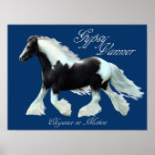 Gypsy Vanner horse, Elegance in motion Poster (Voorkant)