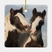 Gypsy Vanner Horse Friends Keramisch Ornament (Achterkant)