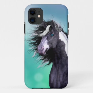 Gypsy Vanner Horse Head Iphone 5 Hoesje