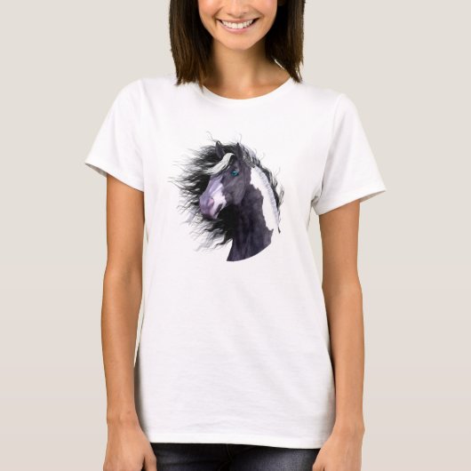 Gypsy Vanner Horse Head Shirt 2 (Voorkant)