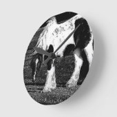 Gypsy Vanner Horse-klok Ronde Klok (Hoek)