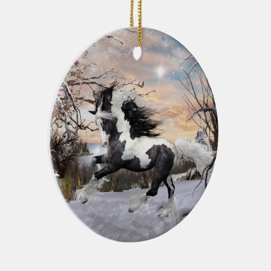 Gypsy Vanner Horse Ornament (Rechts)
