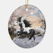 Gypsy Vanner Horse Ornament (Links)