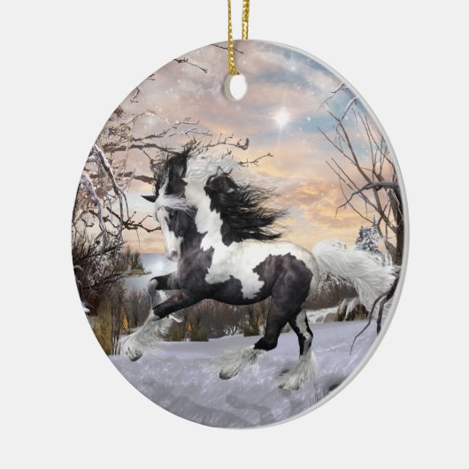 Gypsy Vanner Horse Ornament (Links)