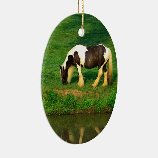 Gypsy Vanner Keramisch Ornament (Rechts)