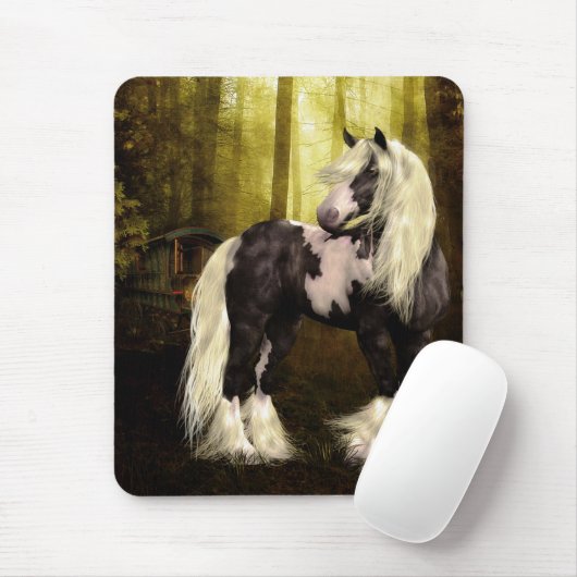 Gypsy Vanner Mousepad Muismat (Met muis)