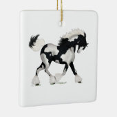 Gypsy Vanner Overo Horse Pony Memorial Keramisch Ornament (Rechts)