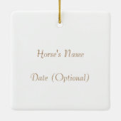 Gypsy Vanner Overo Horse Pony Memorial Keramisch Ornament (Achterkant)