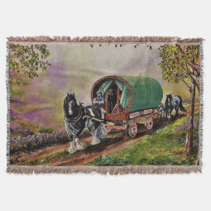Gypsy Vanner paard Irish Caravan wagon Deken