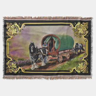 Gypsy Vanner paard Irish Caravan wagon Deken