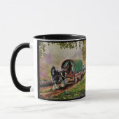 Gypsy Vanner paard Irish Caravan wagon Mok (Links)