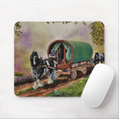 Gypsy Vanner paard Irish Caravan wagon Muismat (Met muis)