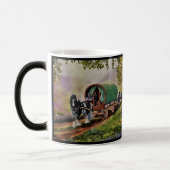 Gypsy Vanner paard Irish Caravan wagon zwart Magische Mok (Links)