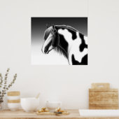 Gypsy Vanner Pinto Draft Horse Poster (Keuken)