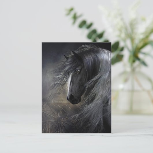 Gypsy Vanner Portret Briefkaart (Staand voorkant)