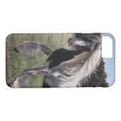 Gypsy vanner springt in het veld Case-Mate iPhone case (Achterkant (Horizontaal))