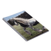 Gypsy vanner springt in het veld notitieboek (Rechterzijde)