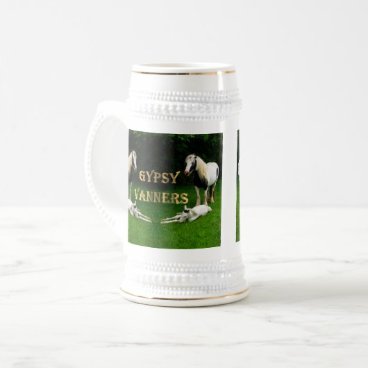 Gypsy Vanners Bierpul (Voorkant links)