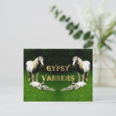 Gypsy Vanners Briefkaart (Staand voorkant)