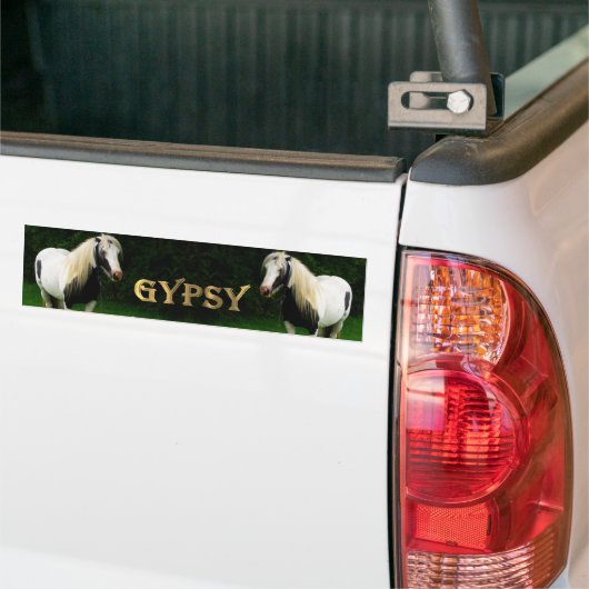 Gypsy Vanners Bumpersticker (Op Truck)