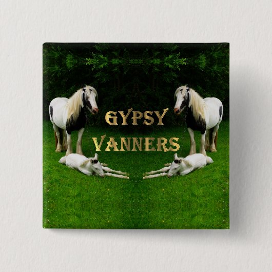 Gypsy Vanners Button (Voorkant)