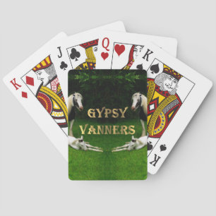Gypsy Vanners die kaarten spelen