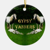 Gypsy Vanners Keramisch Ornament (Voorkant)