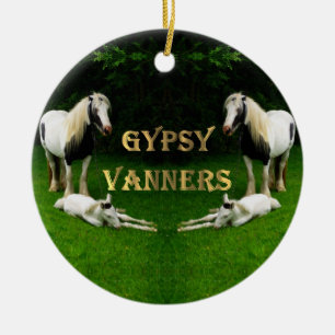 Gypsy Vanners Keramisch Ornament