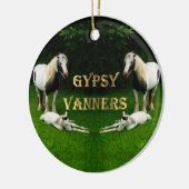 Gypsy Vanners Keramisch Ornament (Links)