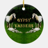 Gypsy Vanners Keramisch Ornament (Achterkant)