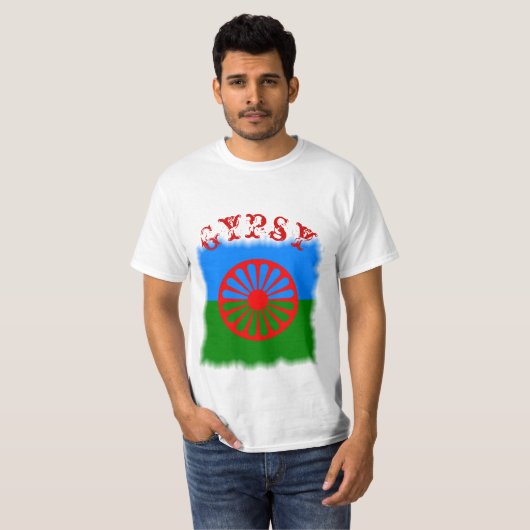 Gypsy vlag T-Shirt (Voorkant volledig)