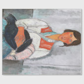 Gypsy Vrouw met Baby, Modigliani Cadeaupapier (Vlak)