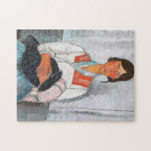 Gypsy Vrouw met Baby, Modigliani Legpuzzel (Horizontaal)