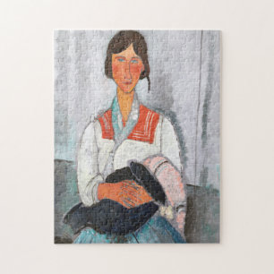 Gypsy Vrouw met Baby, Modigliani Legpuzzel