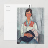 Gypsy Vrouw met Baby van Amedeo Modigliani Briefkaart (Voorkant / Achterkant)