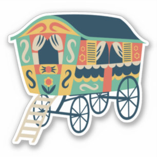 Gypsy Wagon Sticker