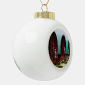 Gypsy wagons ceramic ball christmas ornament (Links)