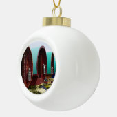 Gypsy wagons ceramic ball christmas ornament (Rechts)
