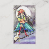 Gypsy Witch & Cat "The Visitor"-Visitekaartje Visitekaartje (Achterkant)